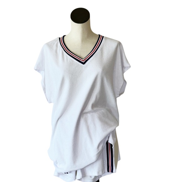 NWOT Free People Movement X Free People Towel Terry Tunic Shorts Set In White - Picture 7 of 10